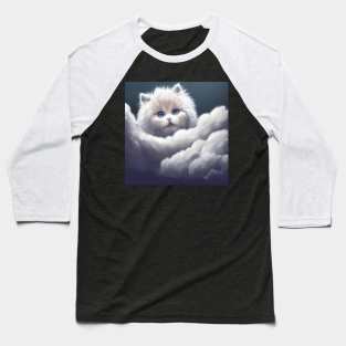 Cute Cat at heaven design Baseball T-Shirt